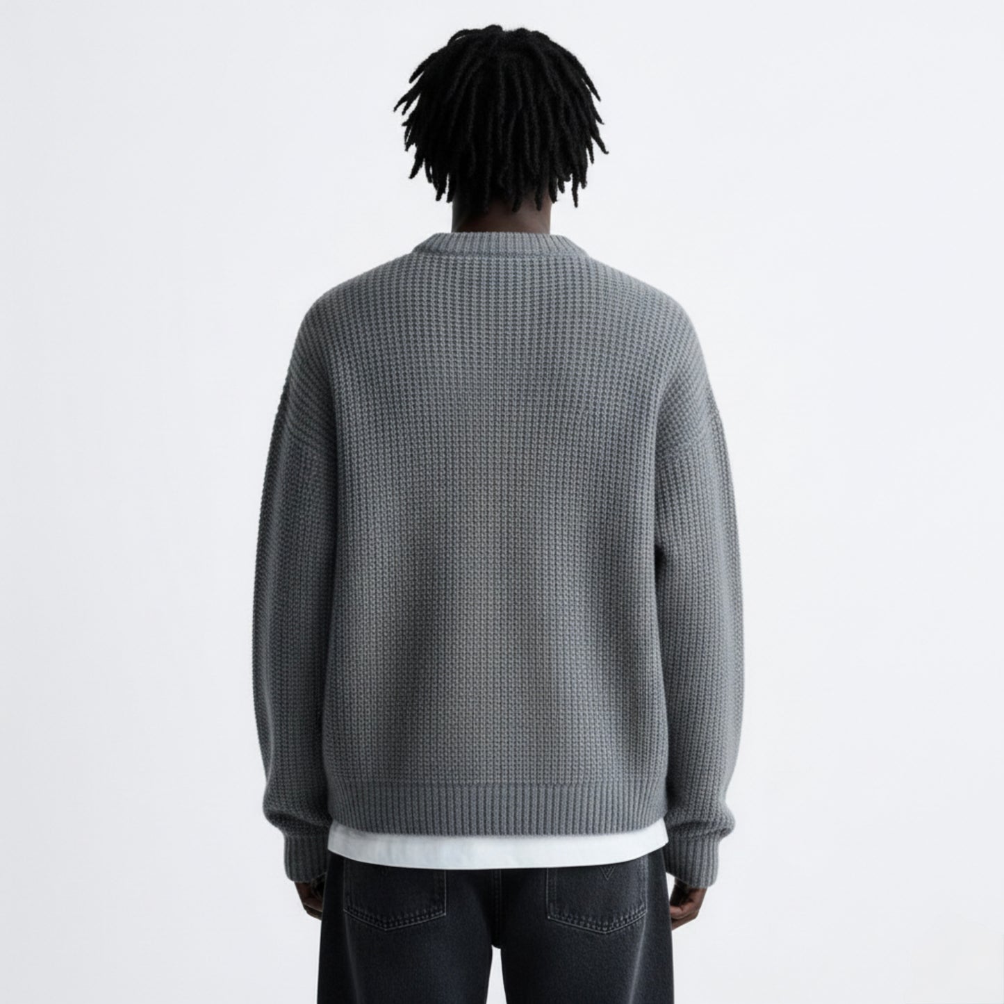 Heavy Knit Sweater - Gray