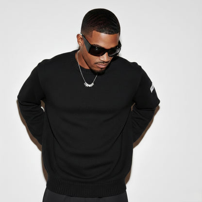 Knit Sweatshirt - Black