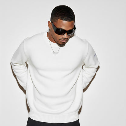 Knit Sweatshirt - White