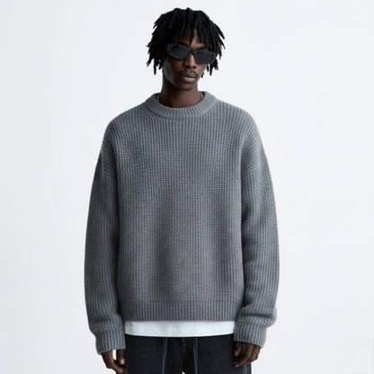 Heavy Knit Sweater - Gray