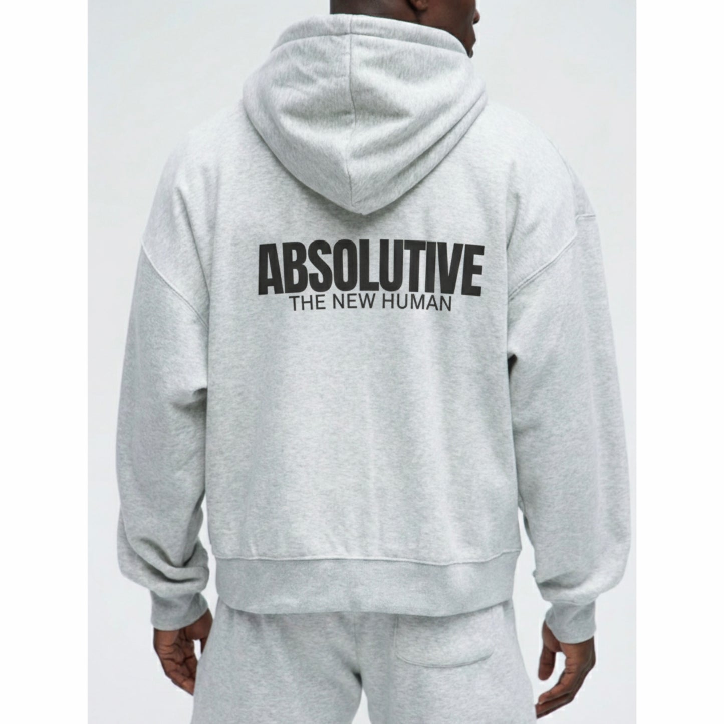 Cropped Heavyweight Zip-up - Gray