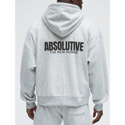 Cropped Heavyweight Zip-up - Gray