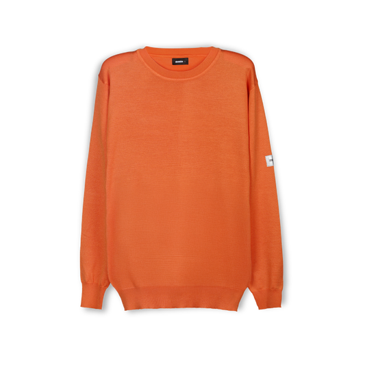 Knit Sweatshirt - Orange